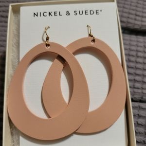Nickel & Suede earrings
